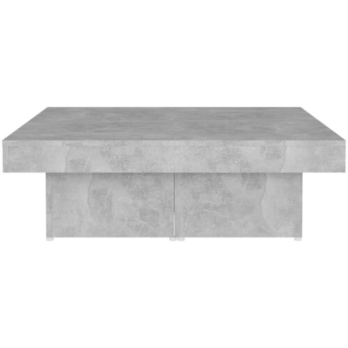  Stolić za kavu boja betona 90 x 90 x 28 cm konstruirano drvo Slike