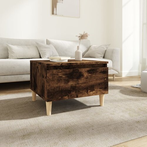 vidaXL Bočni stolić boja dimljenog hrasta 50x46x35cm konstruirano drvo Cijene