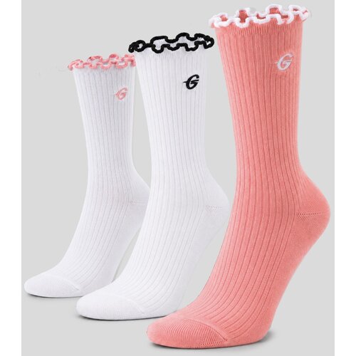 GymBeam Čarape Ruffle 3Pack Pink M Cene