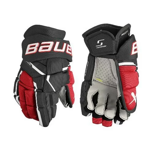 Bauer Hokejske rokavice Supreme Mach - Senior črno-rdeče, vel.: 14.0, (20744437)