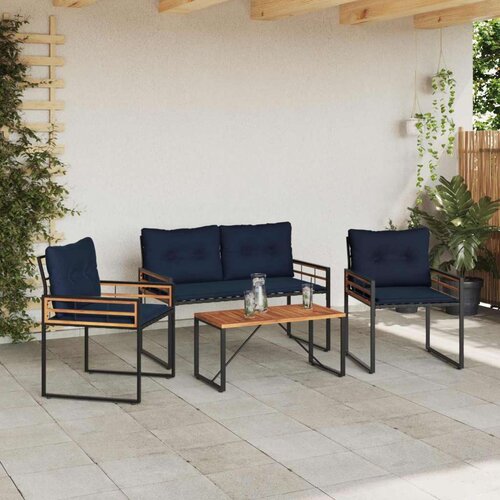  Set vanjskog namje&amp;scaron;taja s jastukom 4 pcs Mornarska Slike