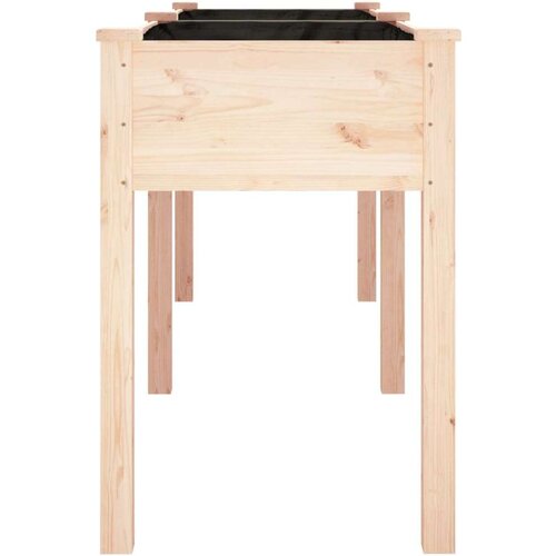 VidaXL Sadilica s oblogom 203 x 53 x 76 cm od masivne jelovine Slike