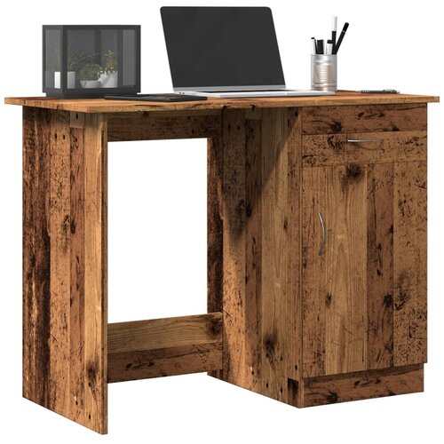 Furnova Pisalna miza starinski les 100x50x76 cm inženirski les, (21925312) Slike