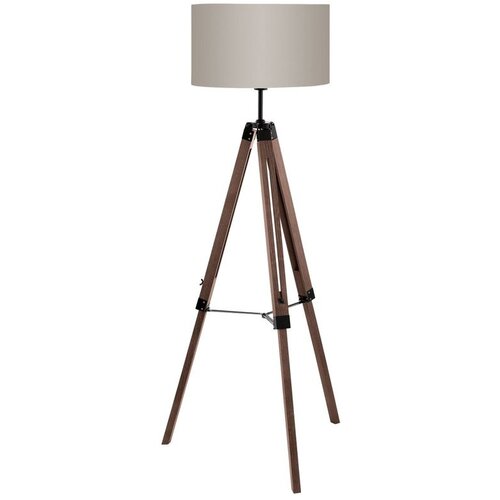 Eglo Lantada podna lampa E27, 106-143 cm, orah/taupe, 94326 Slike