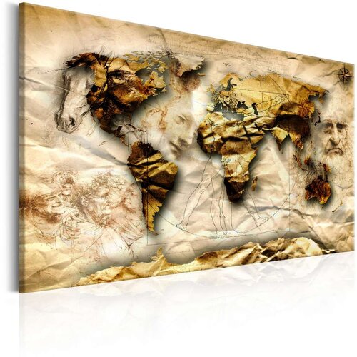  Slika - Map: Leonardo da Vinci inspiration 120x80 Slike