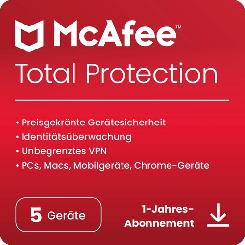 MCAFEE Total Protection - 5 Device, 2 Year - ESD-DownloadESD&amp;quot; Slike