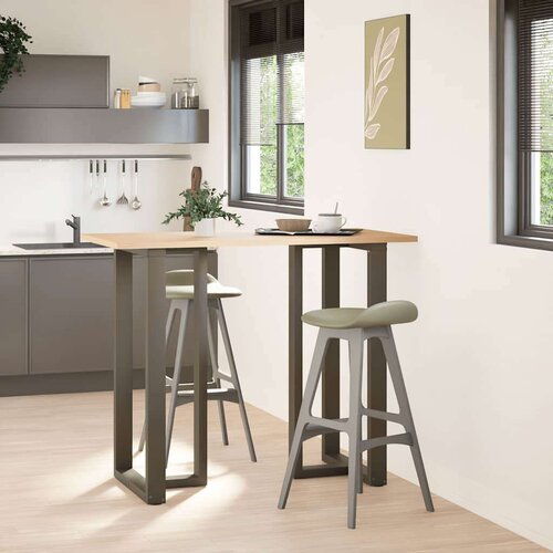  Noge barski stol T-oblika 2 kom 60x35x(110-111) cm čelik Slike