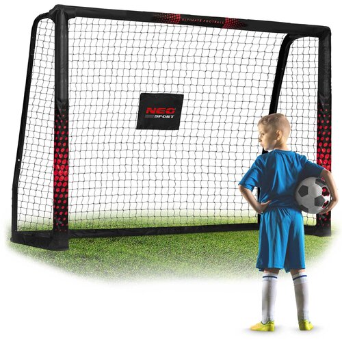 Neo-Sport Durable Football Goal 180 x 120 x 60 cm in Black and Red - NS-463, (21740557) Cene