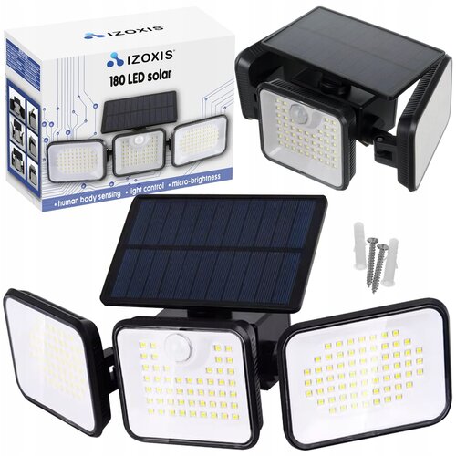  LED 180 solarna svetilka s senzorjem gibanja 1800mAh IP65 Cene