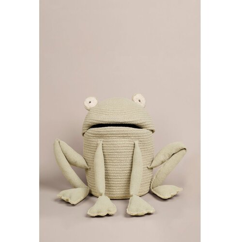 Lorena Canals Svetlo zelena tekstilna otro&amp;scaron;ka &amp;scaron;katla za shranjevanje &amp;oslash; 23x35 cm Fred the Frog &amp;ndash; Slike
