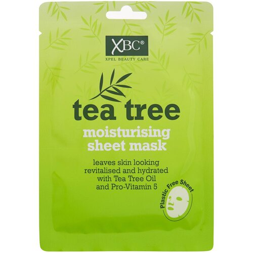 Xpel Tea Tree Moisturising Sheet Mask maska za obraz za mastno kožo 1 kos za ženske Slike