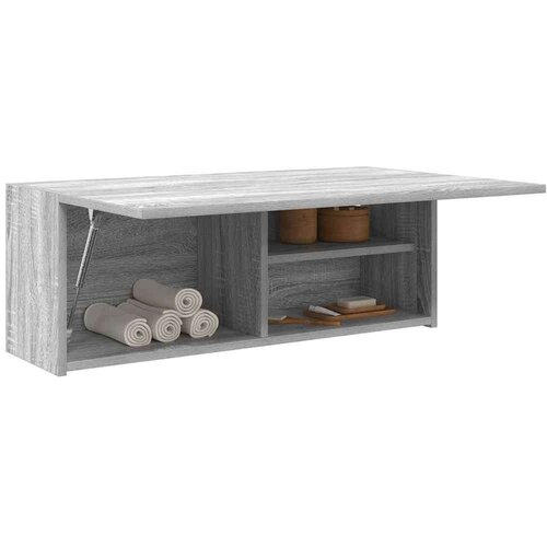 vidaXL Kupaonski zidni ormarić sivi Sonoma 80x25x30 cm izrađeno drvo Cene