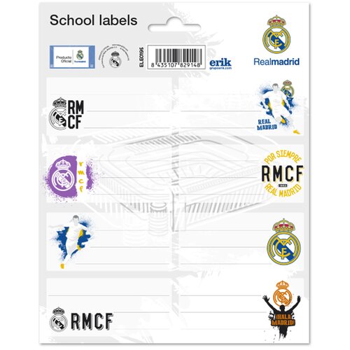 Grupo REAL MADRID LEPLJIVE ETIKETE, (20872981) Cene