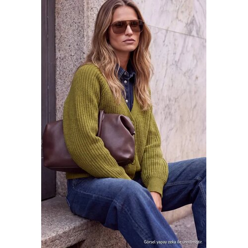 TRENDYOLMILLA Trendyol ženski duks model Twoaw27Hi00150, maslinasta Cene