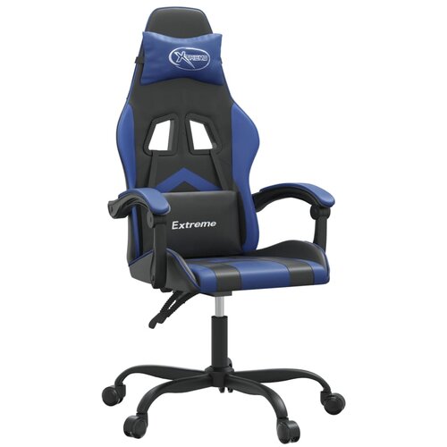 vidaXL Gaming stol črno in modro umetno usnje, (21377606) Cene