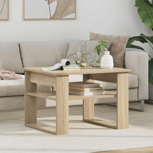  Klubska miza Sonoma hrast 64 x 54 x 44 cm Konstruiran les, (5000121156) Cene