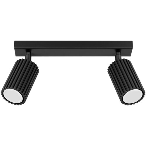 Nice Lamps Crna stropna svjetiljka 6,5x30 cm Gleam – Cijene
