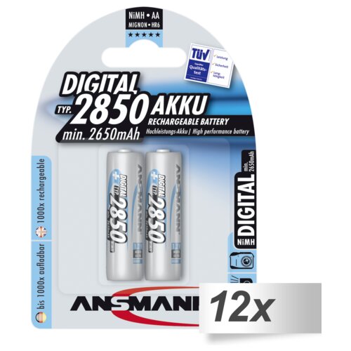 Ansmann 12x2 NiMH bat. 2850 Mignon AA 2650 mAh DIGITAL Cijene