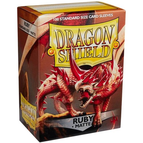 Arcane Tinmen Dragon Shield 100 Standard Sleeves - Ruby Matte Cene