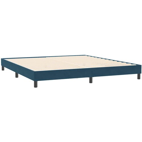 Box Spring krevet bez madracem tamnoplavi 200x210 cm bar&amp;scaron;un Slike