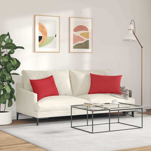  Jastučići za sofu 2 pcs Crvena 60 x 40 cm tkanina Slike