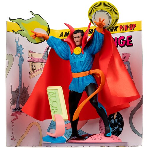 Mcfarlane Figurica Marvel Doctor Strange 1:10th Scale Collectible with Scene (Strange Tales #128) Toys, (5000180277) Cene