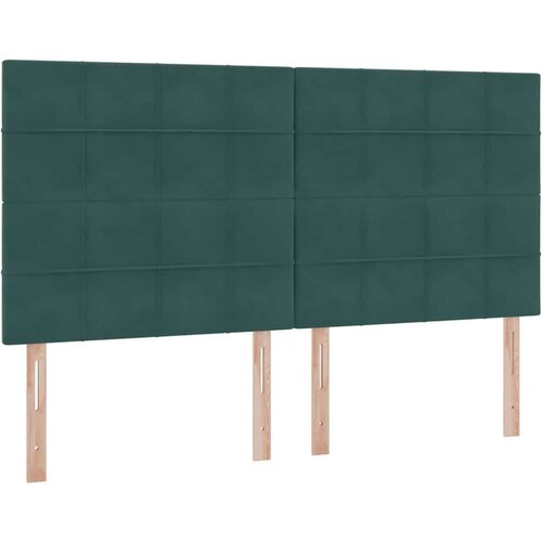 Krevet s od storage s madracem Tamnozelena 200 x 200 cm Bar&amp;scaron;un - Tamnozelena 200 x 200 cm Blok sa kvadratićima Slike