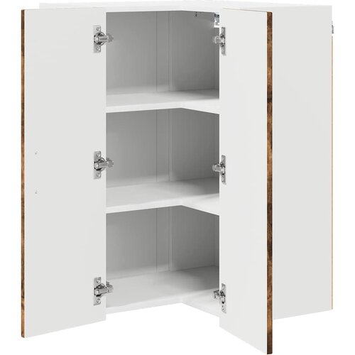  Zidni kutni ormar Lucca Dimljeni hrast 57 x 57 x 80 cm Slike