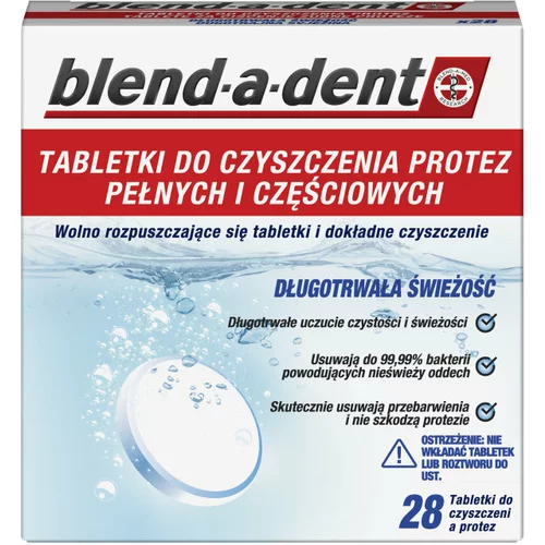 Blend-a-dent tablete za čišćenje zubnih proteza Long lasting fresh 28 kom