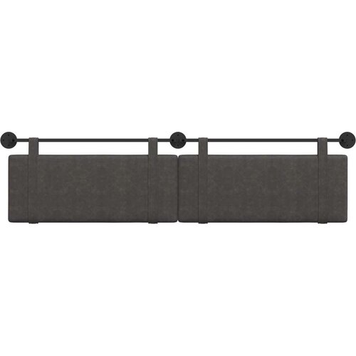  Držeće uzglavlje Zidne Crna 210 x 55 x 5 cm Antikni PU - Crna 200 cm bez LED Slike