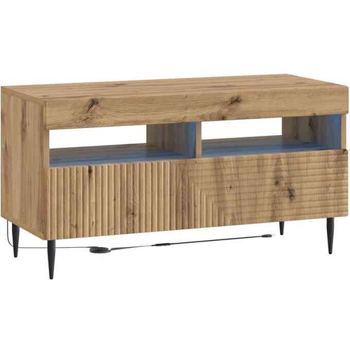 vidaXL LED TV kabinet HAARLEM 81 x 35 x 43 cm Hrast artisan - Hrast artisan Cene