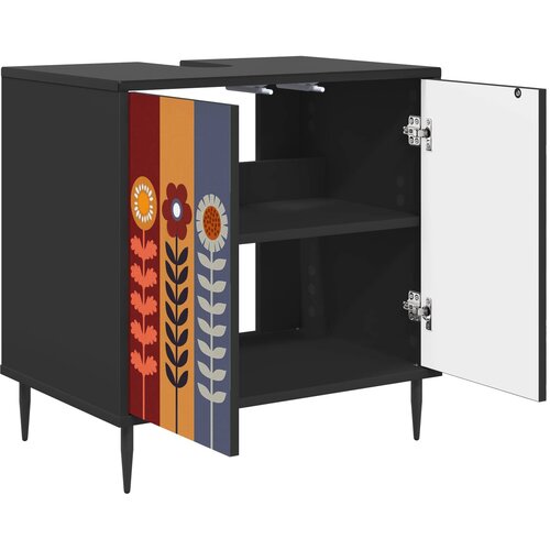  Kupaonski ormar ESSEN Crni hrast 60 x 40 x 61 cm Slike