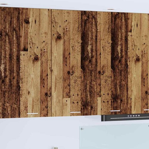 Viseći ormarić Stari drvo i bijela 50 x 31 x 100 cm Slike
