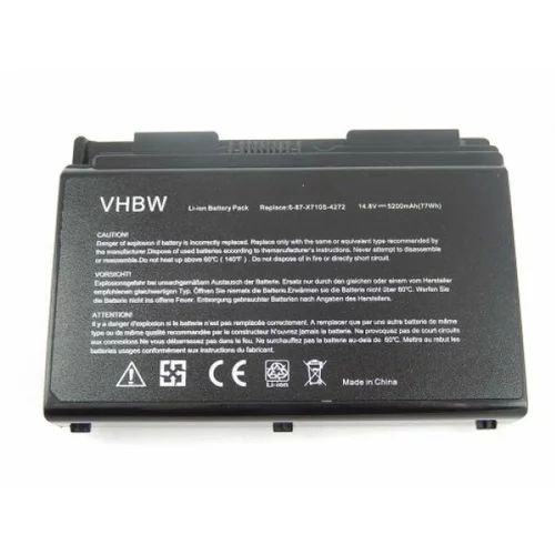 VHBW Baterija za Clevo P150 / P170, 5200 mAh