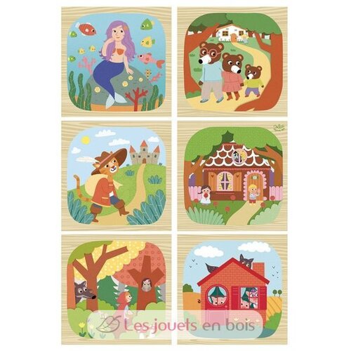 Vilac Drvena puzzla dječje priče Slike
