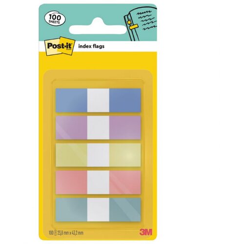  ZASTAVICA 11,9X43,2MM 5BOJAX20L POST-IT 3M.683 -5PASTEL PASTELNE BOJE SORT Cene