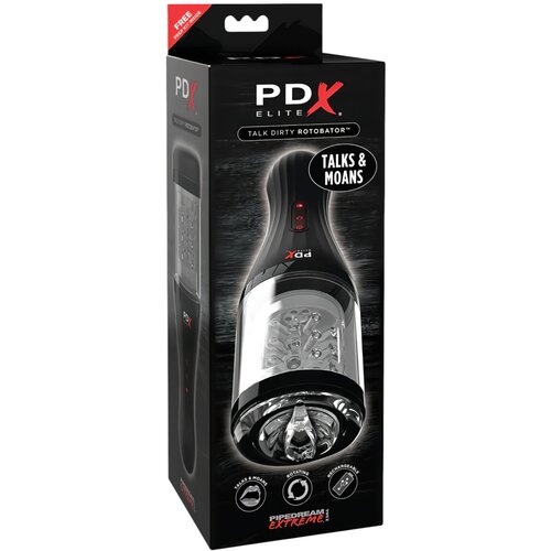 PDX Elite Rotobator - prozirna-crna umjetna vagina Cijene