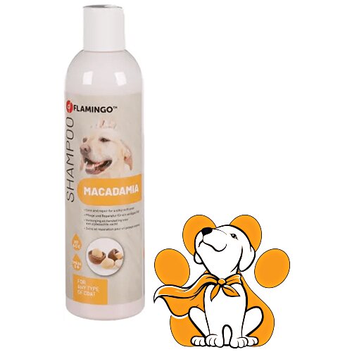 Flamingo macadamia Šampon Za Pse Sa Uljem Makadamije, 300ml, Za Glatku Dlaku Cene