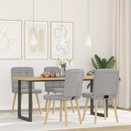 Maison Chic Jedilni stoli - Vzorci stoli 4 kosi Cloud Grey Fabric A667, (22032401) Cene