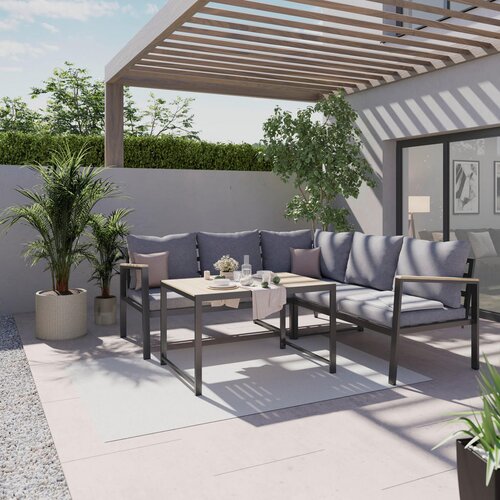 Ambia Garden LOUNGE GARNITURA tkanina akacija masivno aluminij Cene