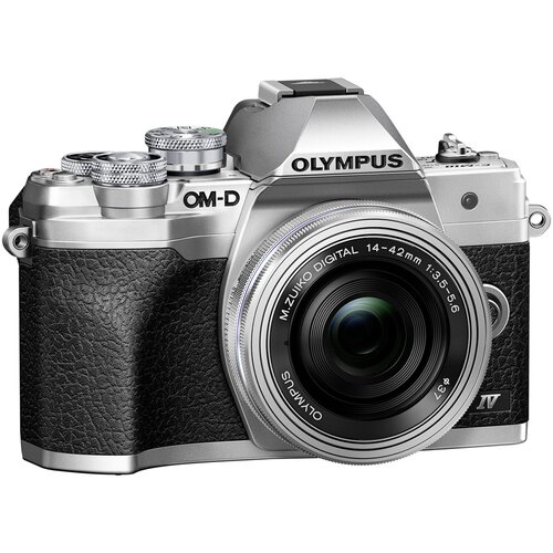 Olympus OM-D E-M10 Mark IV Kit + 14-42 Pancake Zoom silver Slike