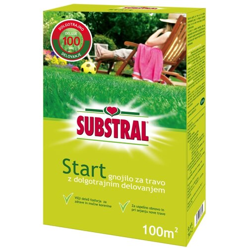 Substral gnojilo start za travo, z dolgotrajnim delovanjem, 2 kg (za 100 m2) Slike