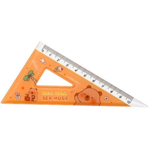  Set geometrijskih alata, ravnalo i kutomjer, 4 komada Slike