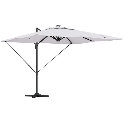 Roma Suncobran Bež 286 x 284 x 270 cm Aluminij i poliester Slike