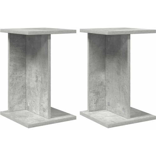  Stalak za biljke 2 pcs Betonsko Siva 25 x 25,5 x 40,5 cm Slike