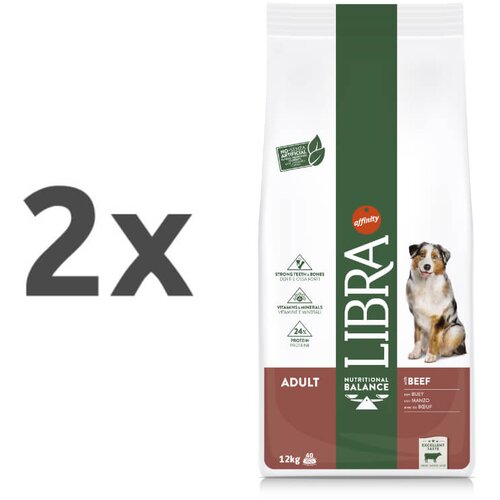 Libra dog adult - govedina 2 x 12 kg Cene