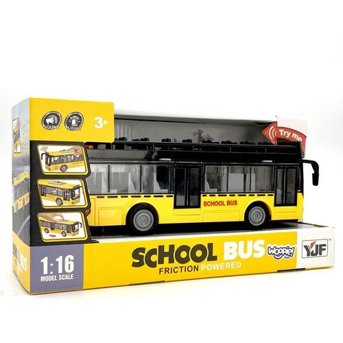 Woopie autobus s svjetlosnim zvukovima na frikcijski pogon 1:16 Slike