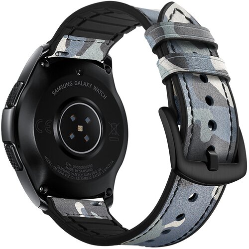 INF silikonski in usnjeni pašček za galaxy watch 3/5 blue 20 mm, (22056620) Cene
