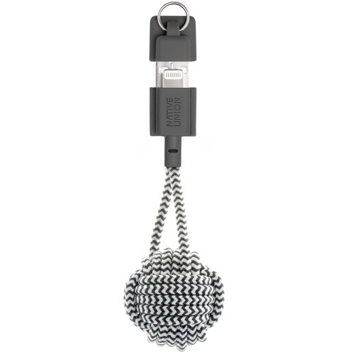 NATIVE UNION Key Cable USB-A to Lightning Zebra Slike
