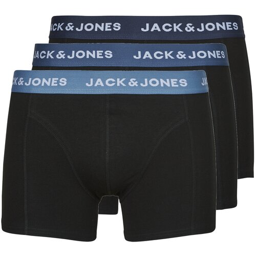Jack & Jones Boksarice JACSOLID TRUNKS 3 PACK OP Črna Cene